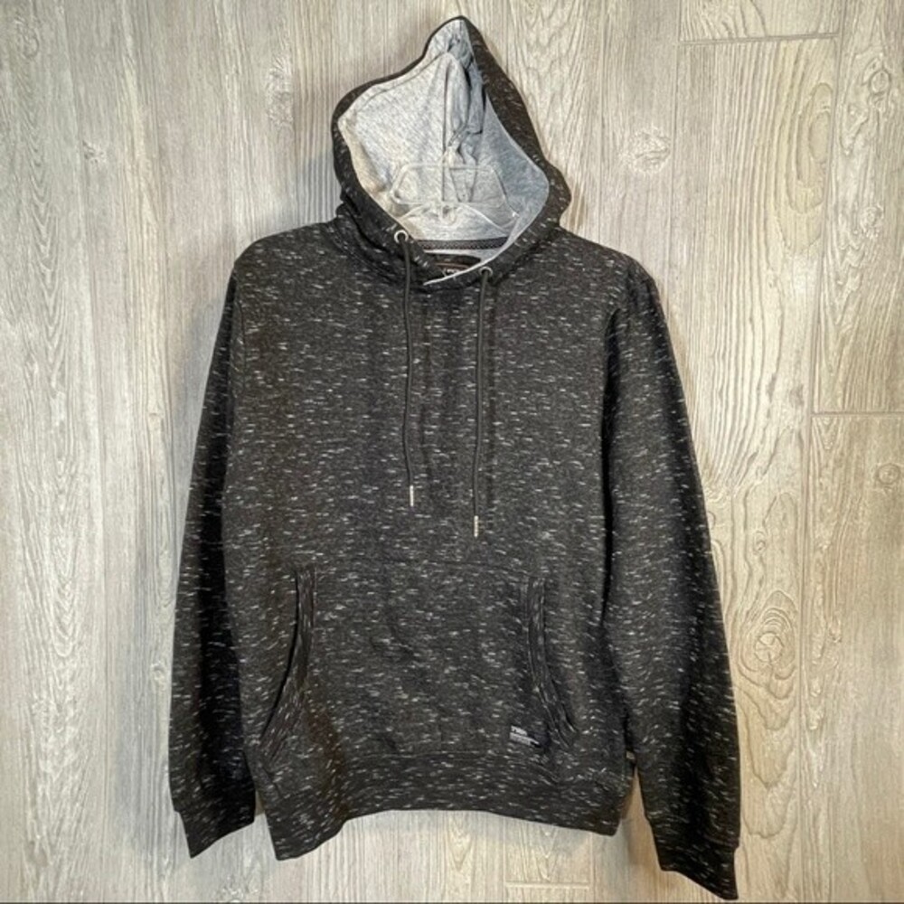 Nickel & Iron Cotton Blend Knit hoodie Heather Black Size S -NWOT